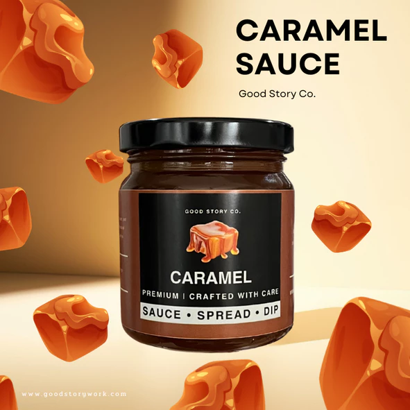 พรีเมียม ซอสคาราเมล ขนาด 200g | Good Story Caramel Sauce